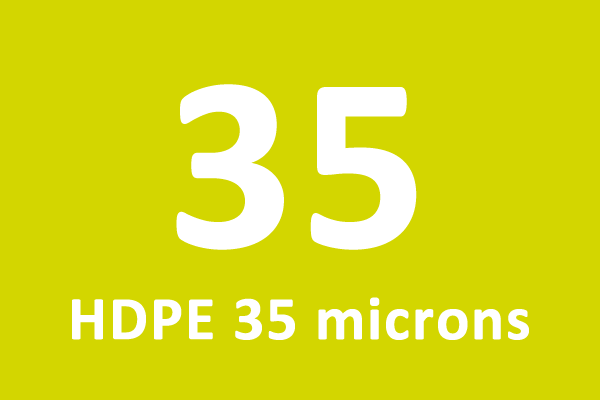 rubalise en HDPE 35 microns